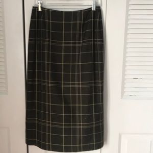 Petite Sophisticate plaid skirt